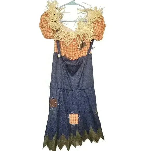 Cornfield Cutie Halloween Costume, Dress, Hat and Rope Belt - Picture 1 of 6